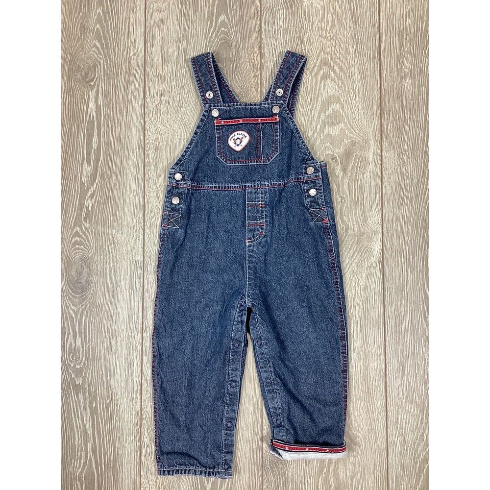 Second Step 18 Months Star Player‎ Baseball Overalls Blue Jean Kids Toddler